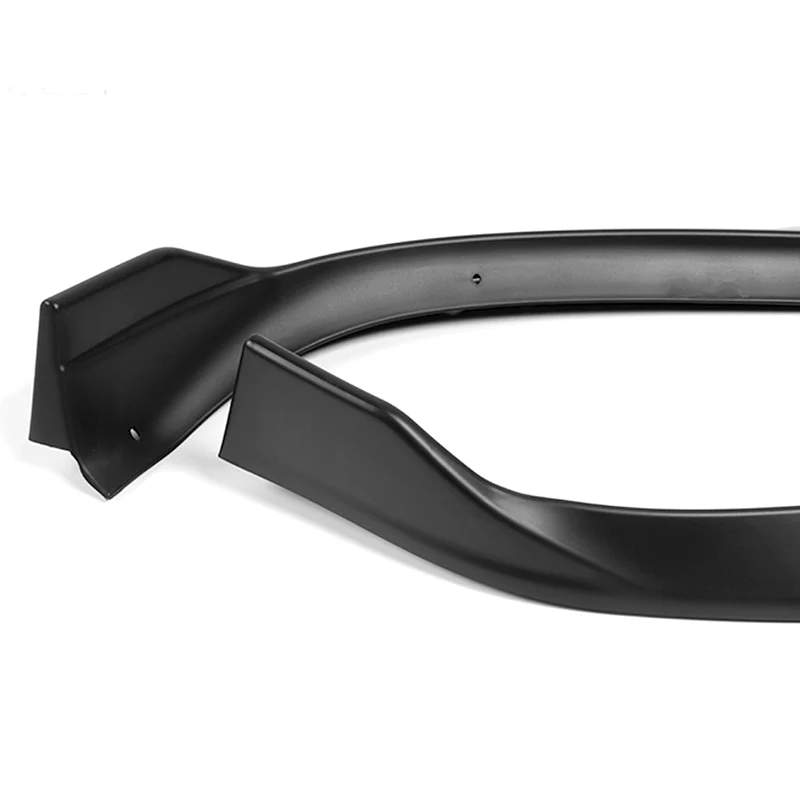 For 2016-2020 Tesla Model S STP-Style Matte Black Front Bumper Body Splitter Spoiler Lip 3PCS - Image 4