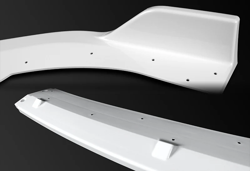 For 2018-2020 Honda Accord Painted White Front Bumper Body Splitter Spoiler Lip 3PCS - Image 2