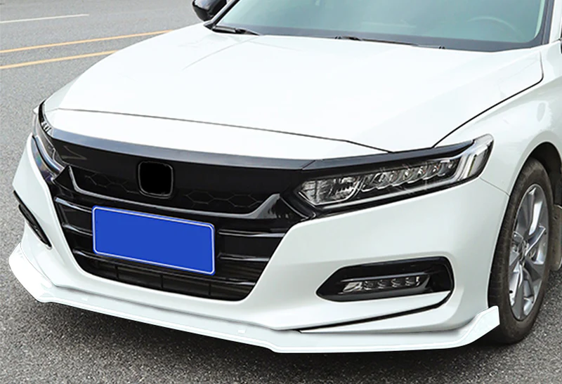For 2018-2020 Honda Accord Painted White Front Bumper Body Splitter Spoiler Lip 3PCS - Image 5