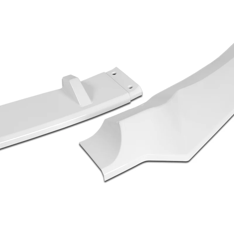 For 2018-2020 Honda Odyssey CK-Style Painted White Sport Front Bumper Body Splitter Spoiler Lip 3PCS - Image 2