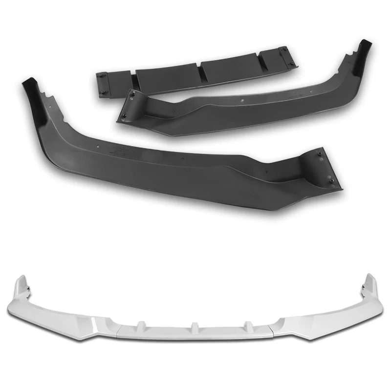 For 2018-2020 Honda Odyssey CK-Style Painted White Sport Front Bumper Body Splitter Spoiler Lip 3PCS - Image 4