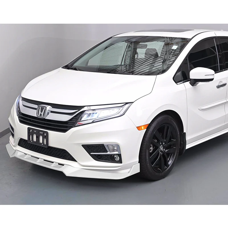 For 2018-2020 Honda Odyssey CK-Style Painted White Sport Front Bumper Body Splitter Spoiler Lip 3PCS - Image 5