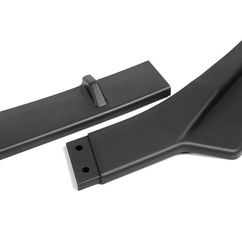 For 2017-2021 Alfa Romeo Giulia Matte Black Front Bumper Body Kit Spoiler Lip 3PCS - Image 2