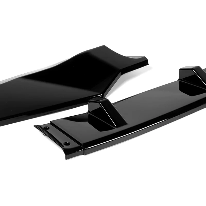 For 2018-2020 Honda Odyssey CK-Style Painted Black Sport Front Bumper Body Splitter Spoiler Lip 3PCS - Image 2