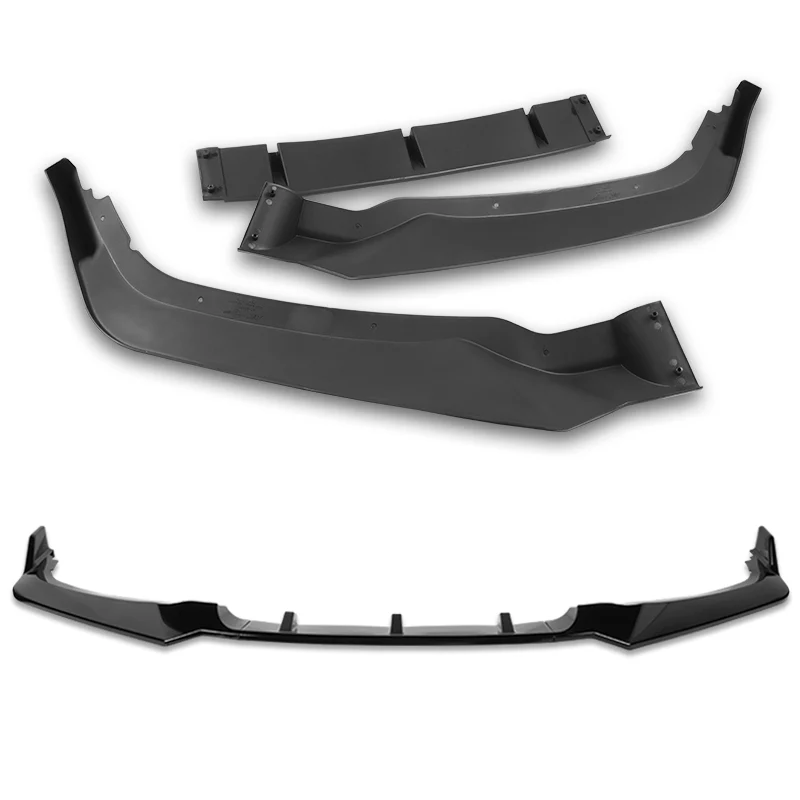 For 2018-2020 Honda Odyssey CK-Style Painted Black Sport Front Bumper Body Splitter Spoiler Lip 3PCS - Image 4