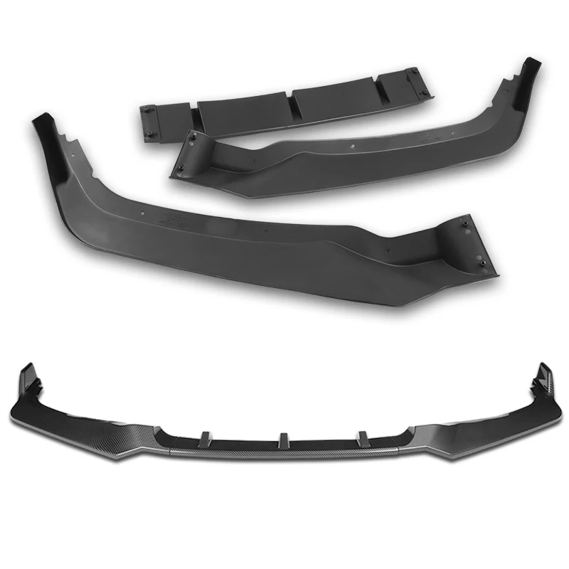 For 2018-2020 Honda Odyssey CK-Style Carbon Look Sport Front Bumper Body Splitter Spoiler Lip 3PCS - Image 4