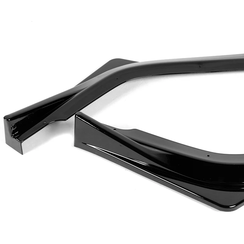 For 2018-2020 Subaru Legacy STi-Style JDM Painted Black Front Bumper Body Splitter Spoiler Lip 3PCS - Image 3