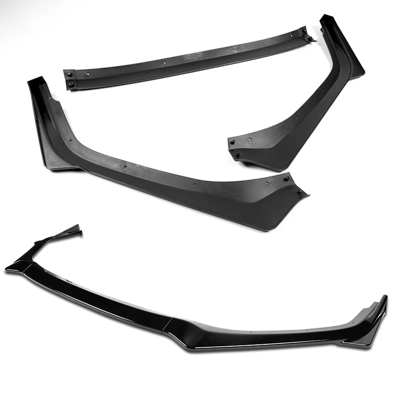 For 2018-2020 Subaru Legacy STi-Style JDM Painted Black Front Bumper Body Splitter Spoiler Lip 3PCS - Image 4