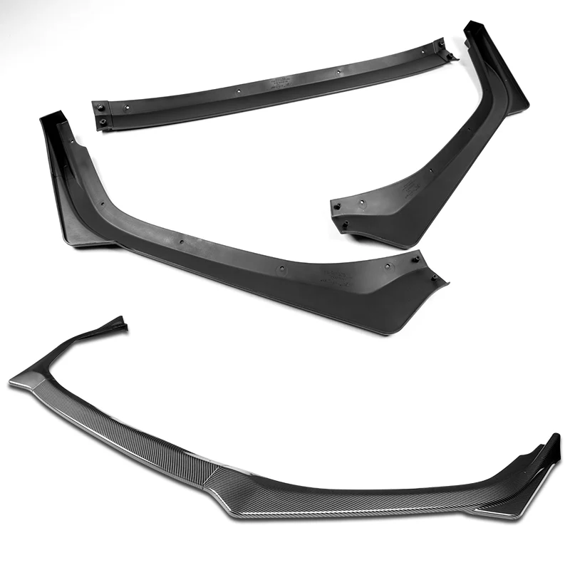 For 2018-2020 Subaru Legacy STi-Style JDM Carbon Look Front Bumper Body Splitter Spoiler Lip 3PCS - Image 4
