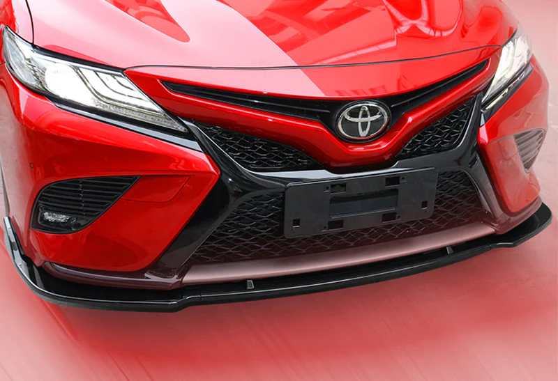 For 2018-2020 Toyota Camry Painted Black Front Bumper Body Splitter Spoiler Lip 3PCS - Image 5
