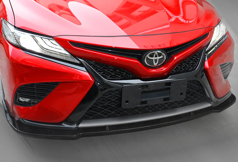 For 2018-2020 Toyota Camry Carbon Look Front Bumper Body Splitter Spoiler Lip 3PCS - Image 5
