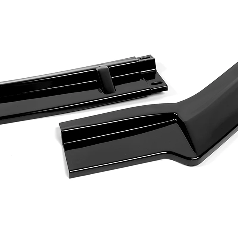 For 2018-2020 Toyota Sienna Painted Black MP-Style Front Bumper Body Splitter Spoiler Lip 3PCS - Image 2
