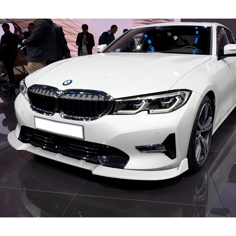 For 2019-2022 BMW G20 G21 3-Series Sport-Line Painted White Front Bumper Body Splitter Spoiler Lip 3PCS - Image 5