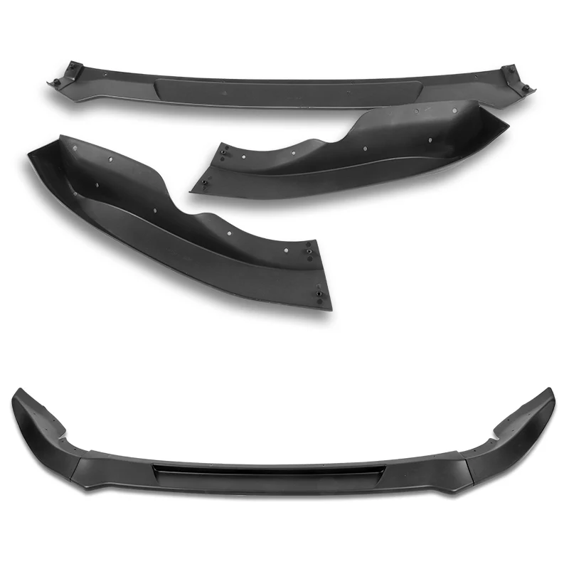 For 2009-2012 Nissan 370Z Z34 CT-Style Matte Black Front Bumper Body Splitter Spoiler Lip 3PCS - Image 3