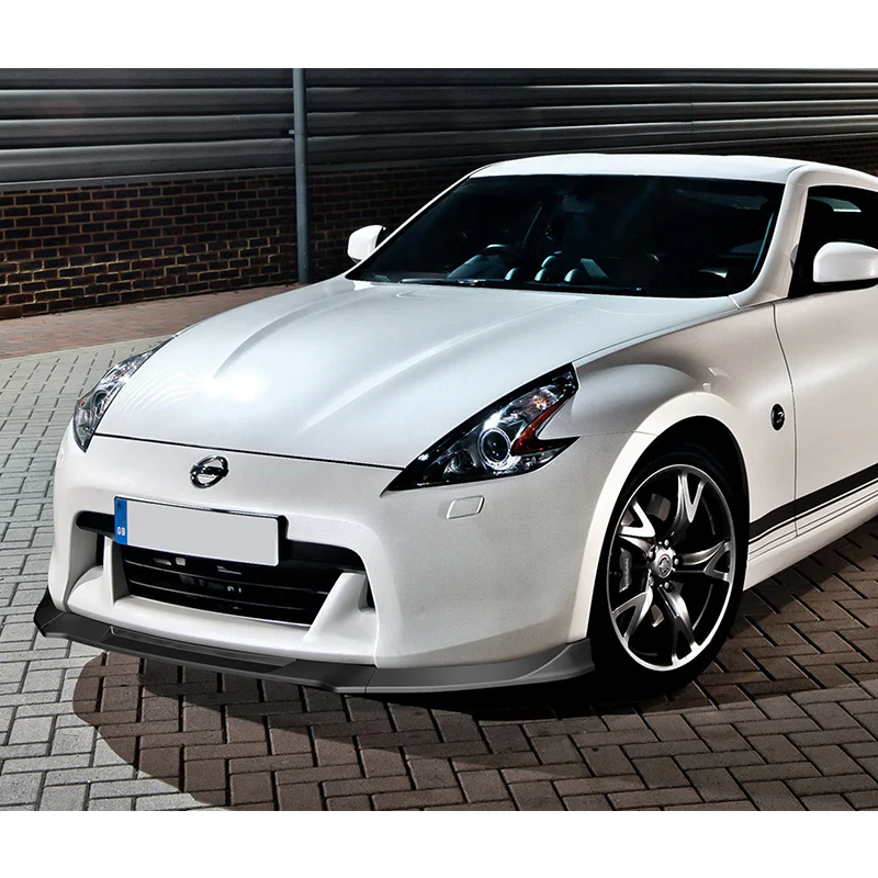 For 2009-2012 Nissan 370Z Z34 CT-Style Matte Black Front Bumper Body Splitter Spoiler Lip 3PCS - Image 5