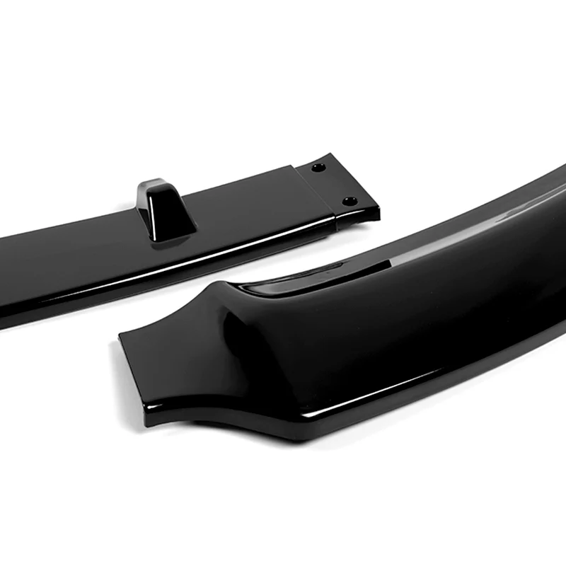 For 2019-2022 BMW G20 G21 3-Series Sport-Line Painted Black Front Bumper Body Splitter Spoiler Lip 3PCS - Image 2
