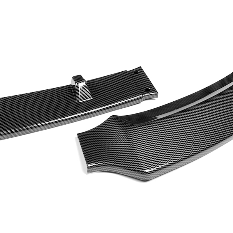 For 2019-2022 BMW G20 G21 3-Series Sport-Line Carbon Look Front Bumper Body Splitter Spoiler Lip 3PCS - Image 2