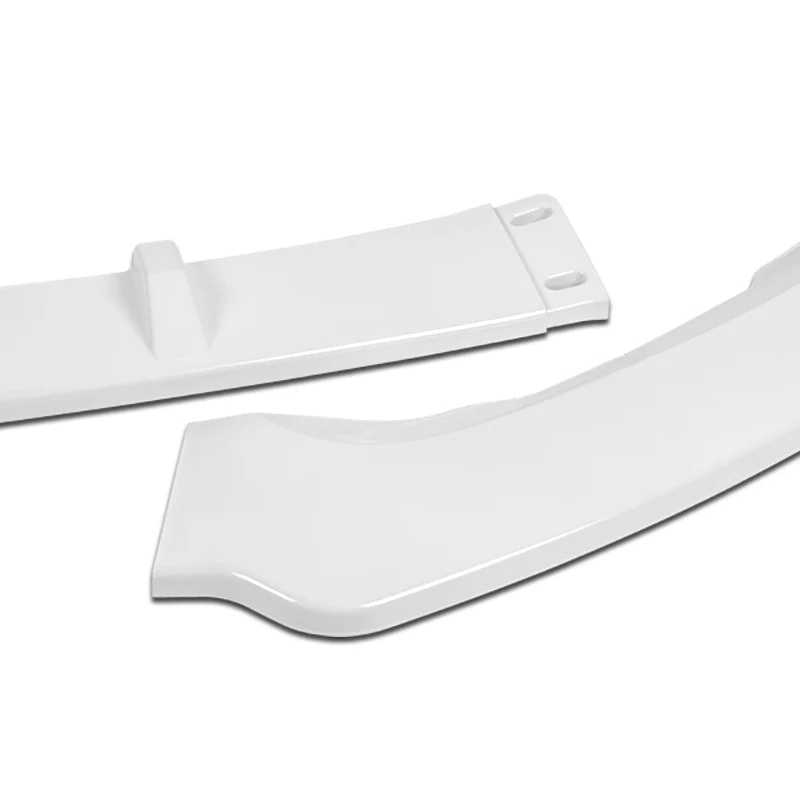 For 2019-2021 Ford Fusion Painted White Front Bumper Body Splitter Spoiler Lip 3PCS - Image 2
