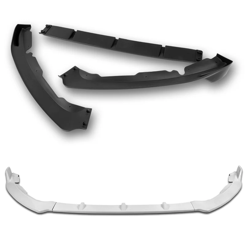 For 2019-2021 Ford Fusion Painted White Front Bumper Body Splitter Spoiler Lip 3PCS - Image 4