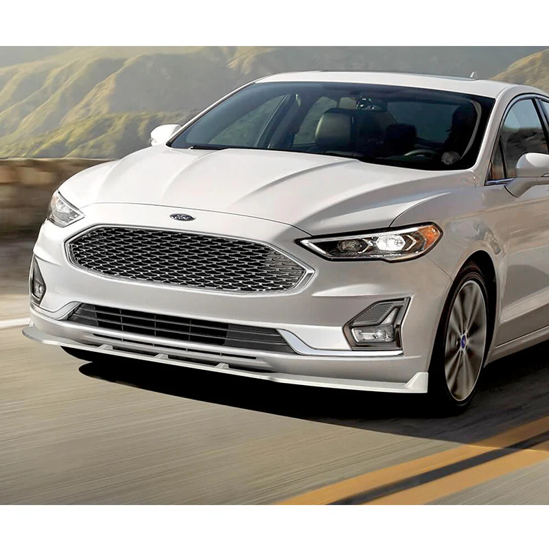 For 2019-2021 Ford Fusion Painted White Front Bumper Body Splitter Spoiler Lip 3PCS - Image 5