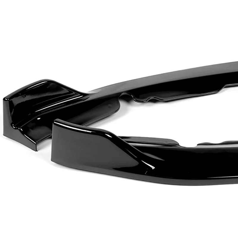 For 2019-2021 Ford Fusion Painted Black Front Bumper Body Splitter Spoiler Lip 3PCS - Image 3