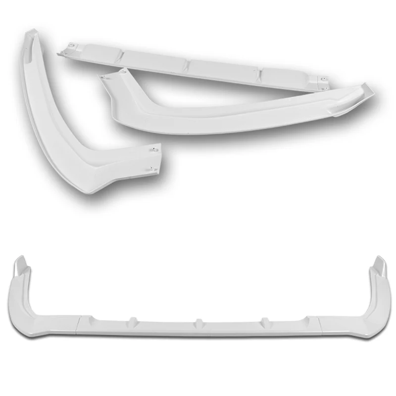 For 2019-2021 Toyota Avalon STP-Style Painted White Front Bumper Body Splitter Spoiler Lip 3PCS - Image 3