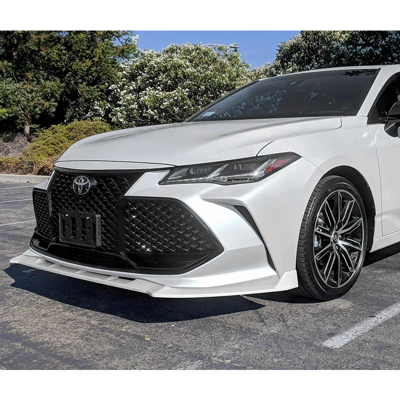 For 2019-2021 Toyota Avalon STP-Style Painted White Front Bumper Body Splitter Spoiler Lip 3PCS - Image 5
