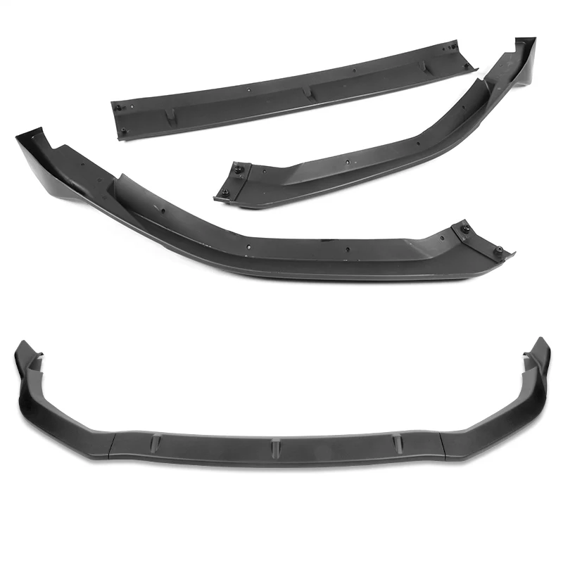 For 2016-2018 Nissan Maxima GT-Style Matte Black Front Bumper Body Splitter Spoiler Lip 3PCS - Image 4