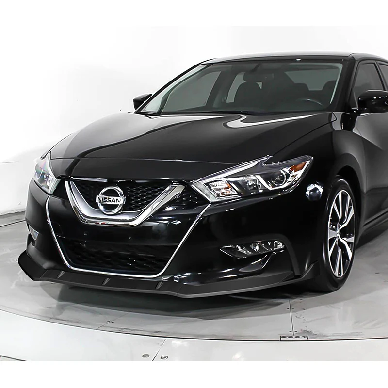 For 2016-2018 Nissan Maxima GT-Style Matte Black Front Bumper Body Splitter Spoiler Lip 3PCS - Image 5