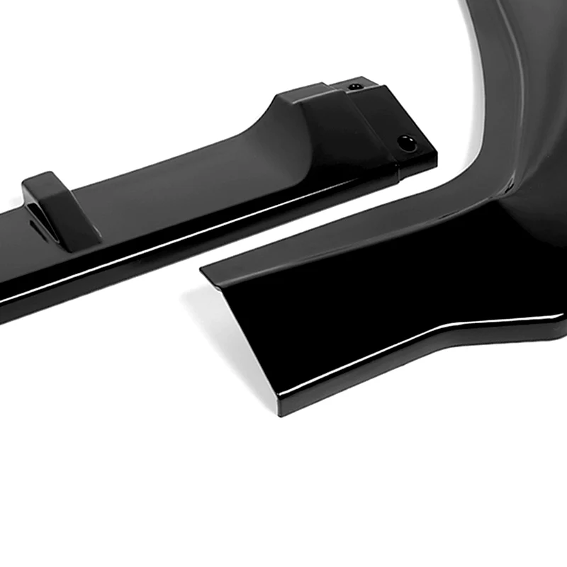 For 2019-2021 Toyota Avalon STP-Style Painted Black Front Bumper Body Splitter Spoiler Lip 3PCS - Image 2
