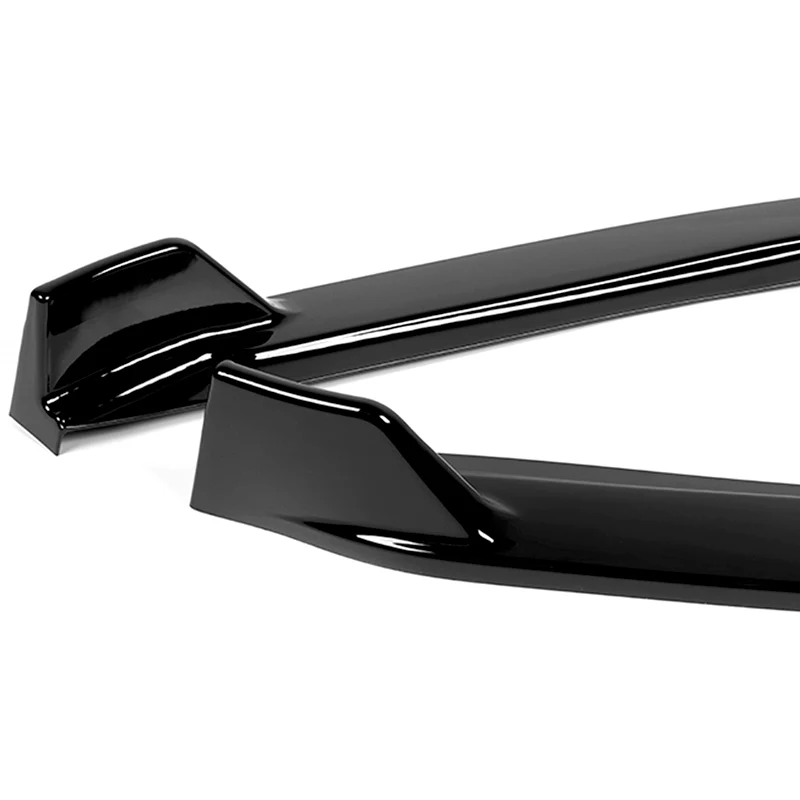 For 2019-2021 Toyota Avalon STP-Style Painted Black Front Bumper Body Splitter Spoiler Lip 3PCS - Image 3