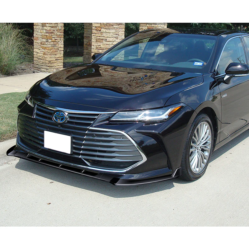 For 2019-2021 Toyota Avalon STP-Style Painted Black Front Bumper Body Splitter Spoiler Lip 3PCS - Image 5
