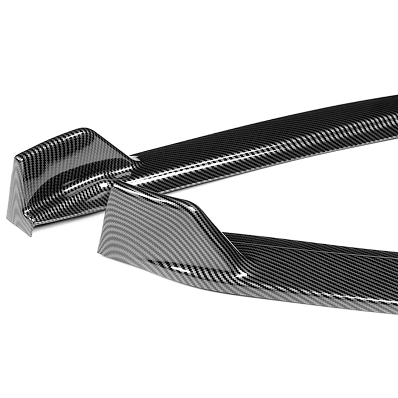 For 2019-2021 Toyota Avalon STP-Style Carbon Look Front Bumper Body Splitter Spoiler Lip 3PCS - Image 4