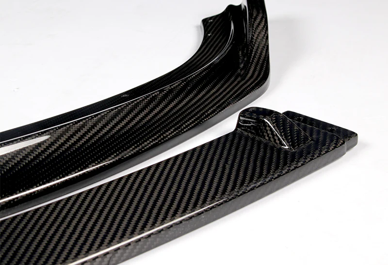 For 2014-2019 BMW F23 Convertible Real Carbon Fiber Front Bumper Body Splitter Spoiler Lip 3PCS - Image 2