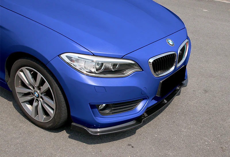 For 2014-2019 BMW F23 Convertible Real Carbon Fiber Front Bumper Body Splitter Spoiler Lip 3PCS - Image 5