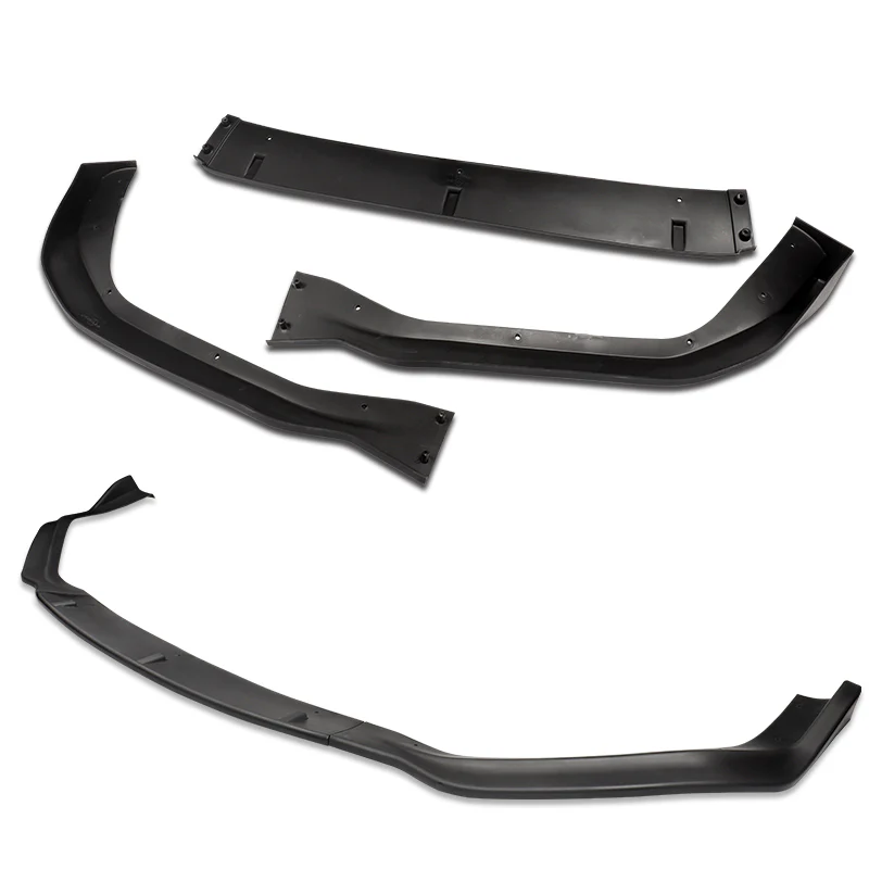 For 2014-2016 Lexus IS250 IS350 F-Sport JDM Unpainted Matte Black Front Bumper Body Splitter Spoiler Lip 3PCS - Image 3