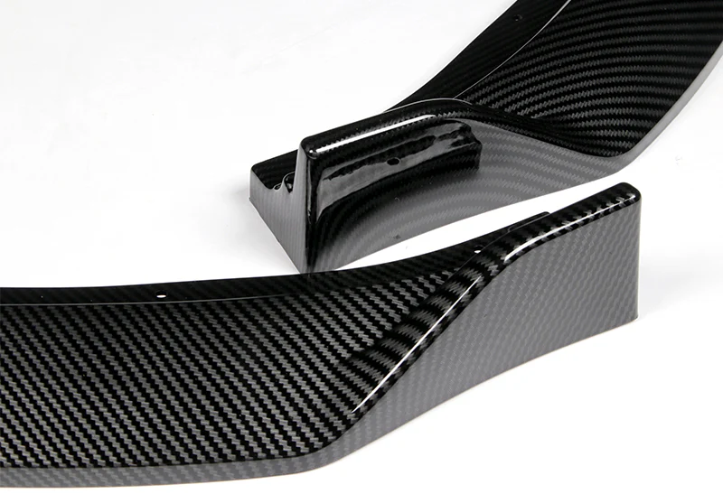 For 2019-2022 BMW G20 M-Sport M340i Carbon Look Front Bumper Body Splitter Spoiler Lip 3PCS - Image 2