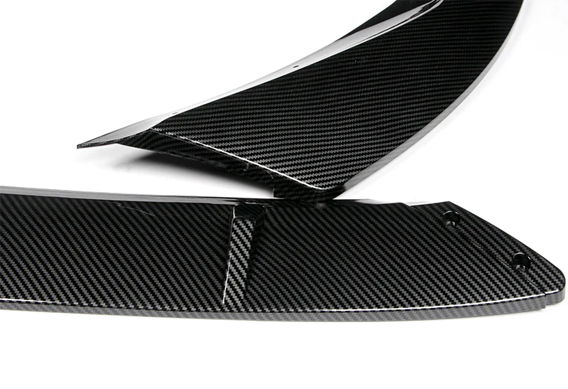 For 2019-2022 BMW G20 M-Sport M340i Carbon Look Front Bumper Body Splitter Spoiler Lip 3PCS - Image 4