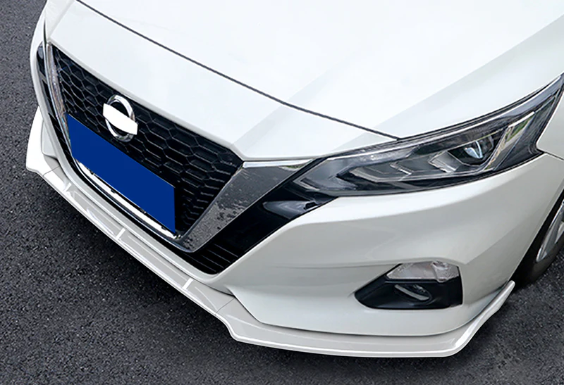 For 2019-2022 Nissan Altima Sedan Painted White Front Bumper Body Splitter Spoiler Lip 3PCS - Image 5