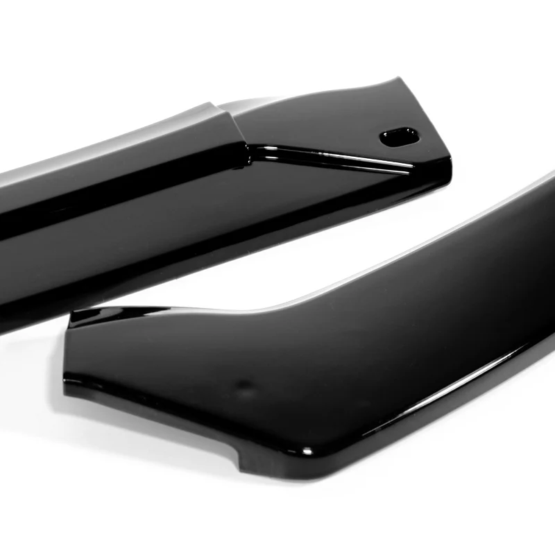 For 2019-2023 Mercedes-Benz A-Class AMG W177 Painted Black Front Bumper Body Splitter Spoiler Lip 3PCS - Image 2