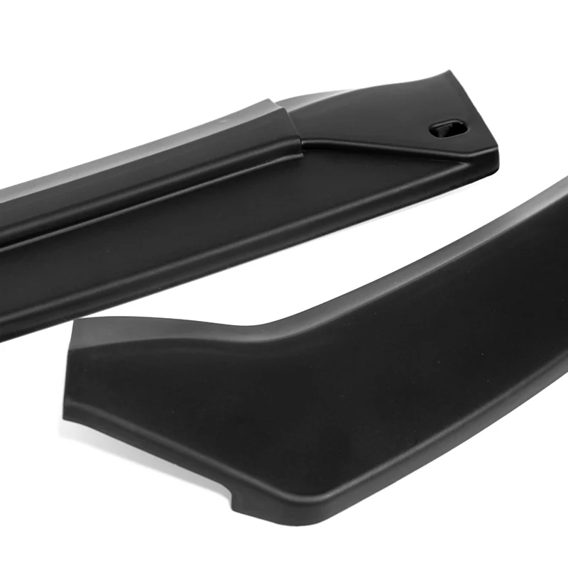 For 2019-2023 Mercedes-Benz A-Class AMG W177 Unpainted Matte Black Front Bumper Body Splitter Spoiler Lip 3PCS - Image 2