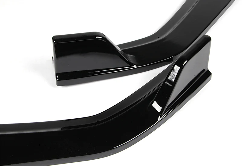 For 2012 Honda Civic 4DR 9Th JDM CS-Style Painted Black Front Bumper Body Splitter Spoiler Lip 3PCS - Image 2