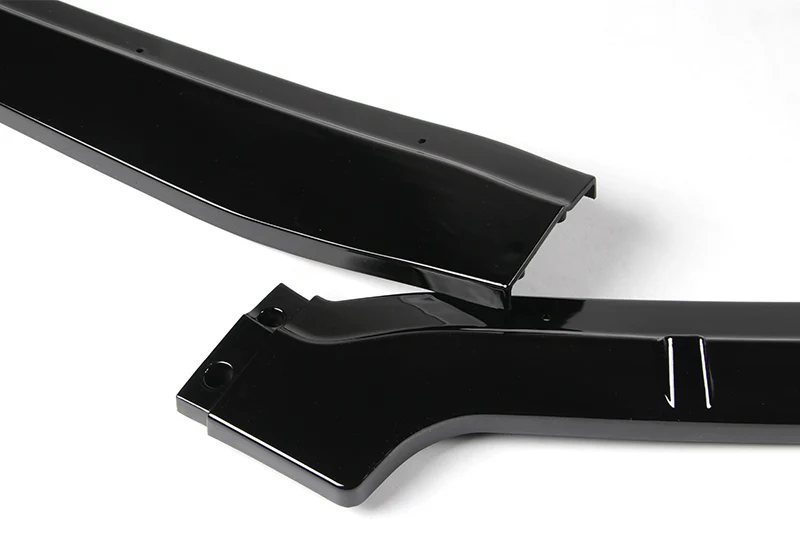 For 2012 Honda Civic 4DR 9Th JDM CS-Style Painted Black Front Bumper Body Splitter Spoiler Lip 3PCS - Image 3