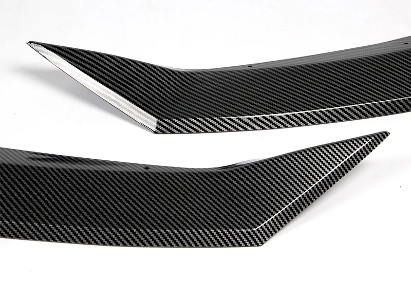For 2020-2021 Toyota Corolla L / XLE Carbon Look Front Bumper Body Splitter Spoiler Lip 3PCS - Image 3