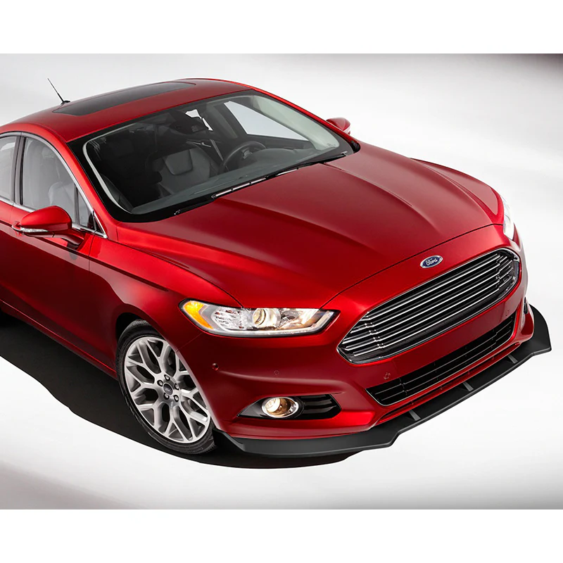 For 2013-2016 Ford Fusion Mondeo Matte Black Front Bumper Body Splitter Spoiler Lip 3PCS - Image 6