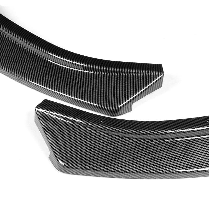 For 2020-2023 Hyundai Sonata CK-Style JDM Carbon Look Front Bumper Body Splitter Spoiler Lip 3PCS - Image 3