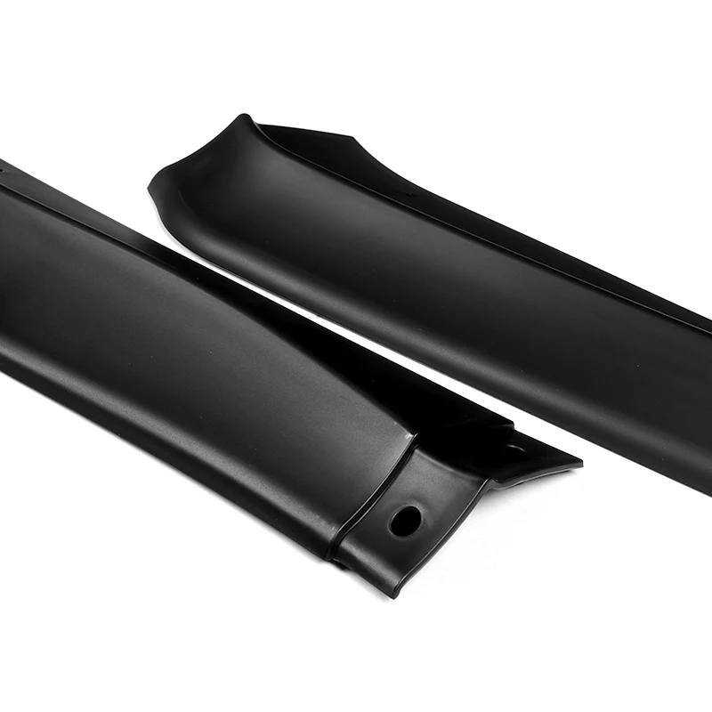 For 2013-2015 Honda Civic 4DR Black Aero-Style Front Bumper Body Splitter Spoiler Lip 3PCS - Image 2