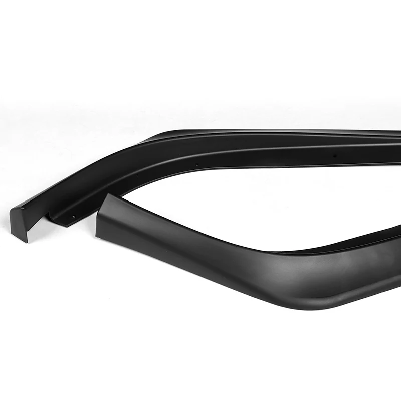 For 2013-2015 Honda Civic 4DR Black Aero-Style Front Bumper Body Splitter Spoiler Lip 3PCS - Image 3
