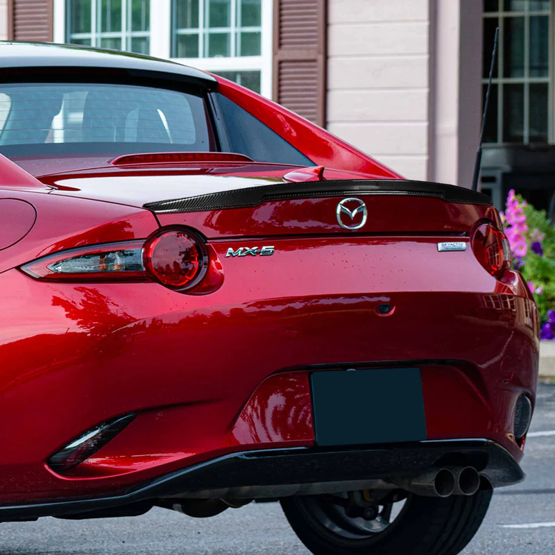 For 2016-2024 Mazda MX-5 Miata STP-Style Real Carbon Fiber Trunk Lid Spoiler Wing - Image 5