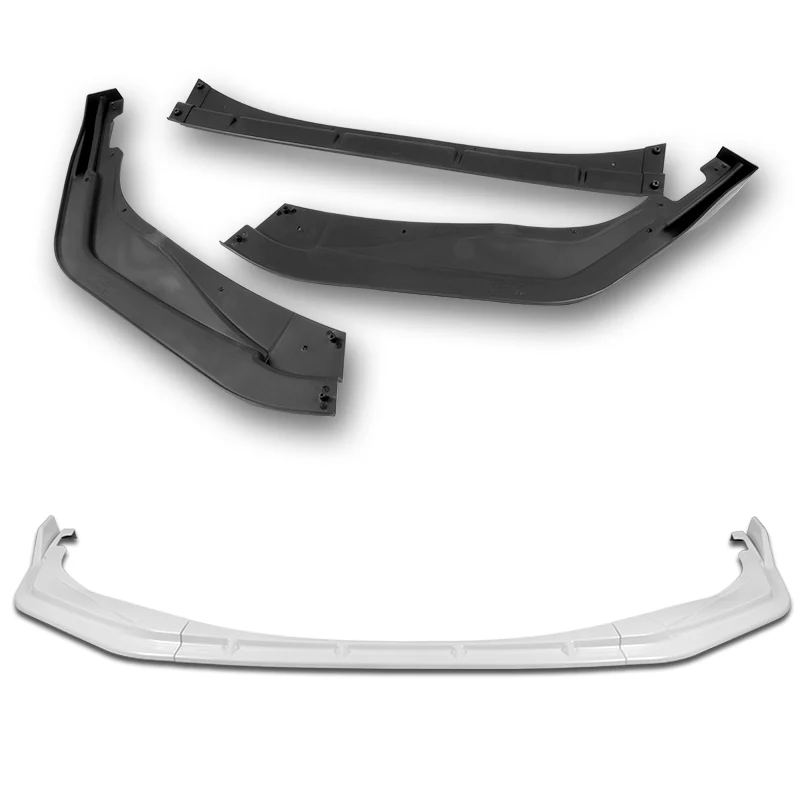 For 2020-2025 Toyota Corolla XSE SE Painted White Front Bumper Body Splitter Spoiler Lip 3PCS - Image 4